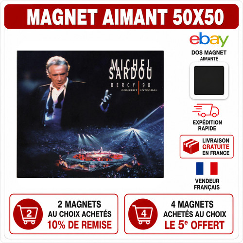 Magnet michel sardou bercy - magnet,