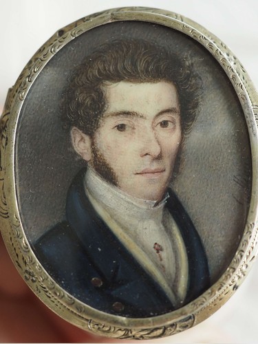 Broche ancienne portrait - ancienne,
