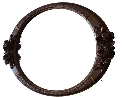 Miroir ancien art déco bois - déco,