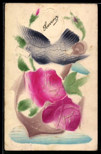 Carte postale aérographe - , en