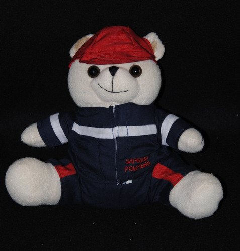 Peluche doudou ours sapeurs