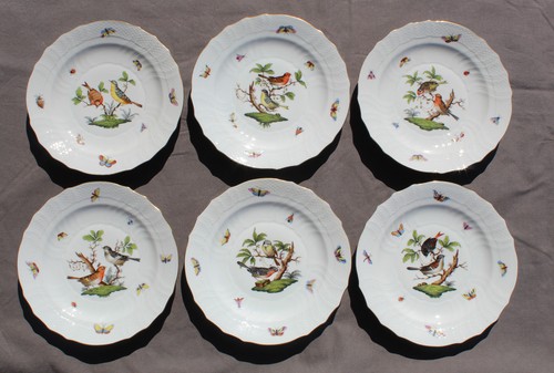 Herend rothschild assiettes - herend, 6