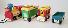 Jouet ancien Train cirque Fisher Price lion animaux vintage locomotive wagons