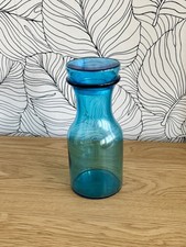 Bocal, pot d'apothicaire vintage de couleur bleu Noel Home decor