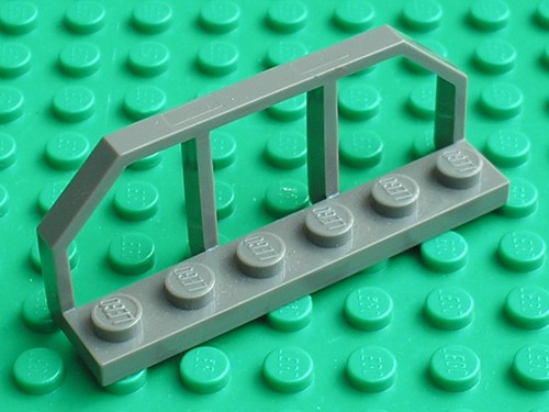 Lego train olddkgray wagon end - olddkgray,