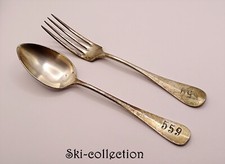 RARE Couverts de Mess S/Off 2°Régiment Chasseurs d'Afrique ou 2°BILA. XIX°s