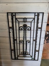 Ancienne Grille En Fonte Art Déco  104×60cms