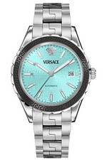 Montre Versace VEQCA0324 pour Homme Bleu clair en Acier inoxydable