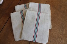 4 grands torchons anciens -