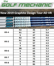 Tour Issue Graphite Design Tour AD VR for MIZUNO ST-190 Driver or FW's