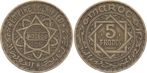 Maroc francs empire - 5,