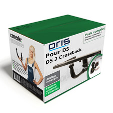 Pack Attelage Oris pour DS 3 Crossback 18- Amovible + Faisceau u. 13 broches TOP