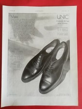Publicité  Chaussures UNIC