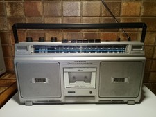 Vintage ghetto blaster boombox Philips spatial D8214 Radio Cassette Bon État