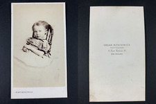 Mitkiewicz, Bruxelles, fillette  Vintage cdv albumen print CDV, tirage album