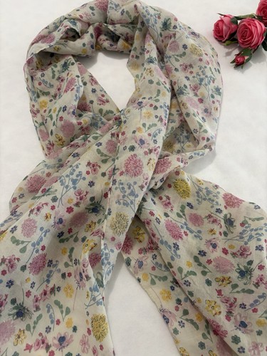 Foulard imprimé fleurs - foulard,