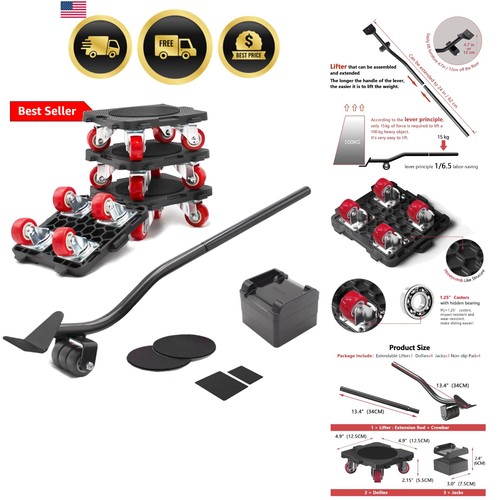 Furniture mover with - with, wheels