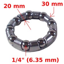 ROULEMENT CAGE A BILLES PEDALIER 9 BILLES ROUE VELO 1/4" VTT VILLE BMX VINTAGE