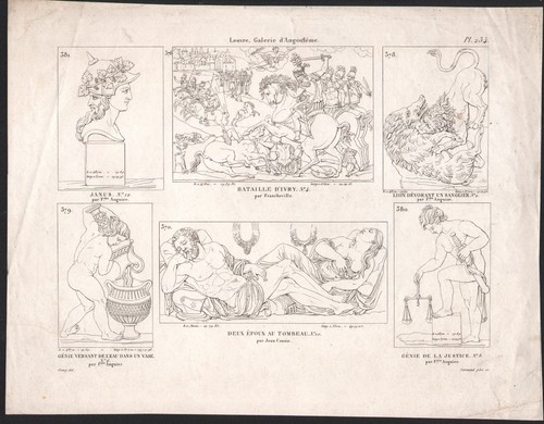 1830 gravure louvre janus - 1830,
