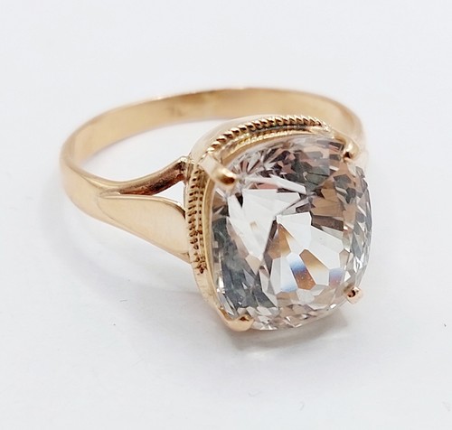 Bague cocktail vintage rose - bague,