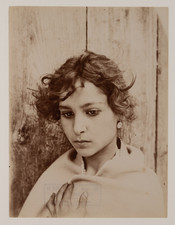 Von Gloeden, portrait de Tiziana Fazoli Vintage print  Tirage albuminé  16,8