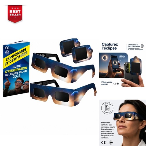 Lunettes sécurité eclipse - lunettes, de