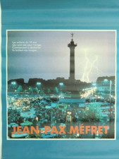 Affiche originale Jean-Pax MEFRET Election Mitterrand nationalisme 1981 30x40 BE