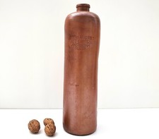 BOUTEILLE GRÈS CÉRAMIQUE ANCIENNE  SPIRITUEUX ERVEN LUCAS BOLS AMSTERDAM 1 LITRE