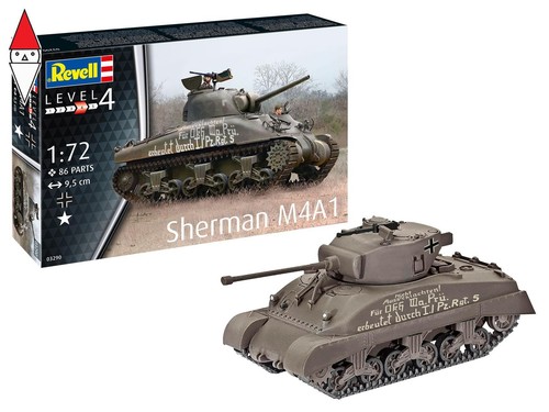 Revell sherman m4a1 - 1/72,