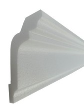 20 Mètres Wandleisten Plafond Moulure Plate 120x75 Mm Moulure D-7