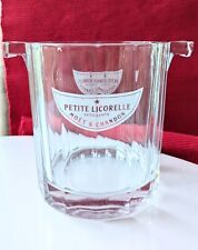 MOET et CHANDON seau glaçon en verre PETITE LIQUORELLE   decor opaque