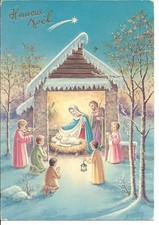 Noel heureux crèche - noel,