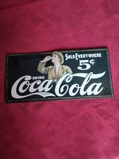 Plaque publicitaire coca cola