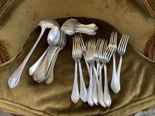 Ancienne Ménagère SFAM  37 Pièces Art Déco Métal Argenté « Métal Alliage Blanc »