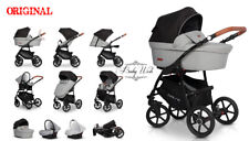 Riko Basique Bébé Poussette Landau 3in1 Nacelle+Poussette +Siège Auto