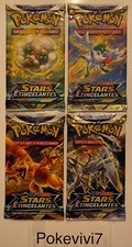 x4 Booster Cartes Pokémon Epée et Bouclier 9 EB09 Stars Etincelantes FR NEUF