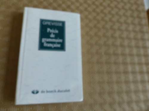 Precis grammaire francaise - grammaire,
