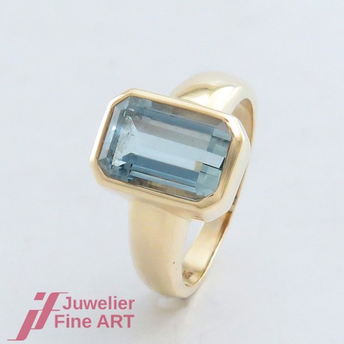 Bague avec aigue marine - bague,
