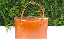 F.LLI MUGNAI  Sac vintage BORSA Vera PELLE  F.LLI MUGNAI - FIRENZE Made in ITALY