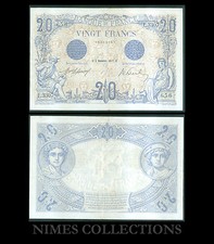 BILLET DE 20 FRANCS  BLEU
