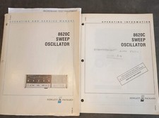 HP8620C Agilent service manual and d operating information