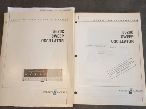 Hp8620c agilent service manual - hp8620c,