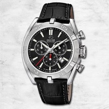 Montre Pour Homme Jaguar En Cuir Noire Jaguar Executive UJ857/D