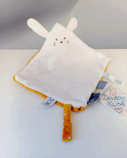 Doudou Plat Carré Lapin Blanc