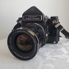 Asahi Pentax 67 + 2 Objectif Super Takumar 75 Mm 4.5 & 200 Mm 4