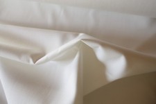 Coupon N°111 tissu blanc cassé toile épaisse pantalon veste tailleur ameublement