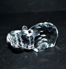 SWAROVSKI Statuette Hippopotame Figurine Collection CRISTAL signé cygne