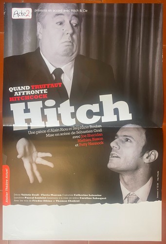 Affiche théâtre hitch quand - théâtre,