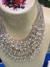 collier perles d eau et