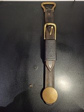 Ancienne ceinture en cuir et bronze 19 -ème siècle décoration murale antique